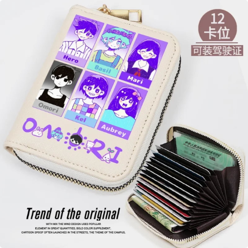 

Anime Omori Kei Aubrey Zipper Fashion Wallet PU Purse Card Holder Money Bag Cosplay Gift 2361