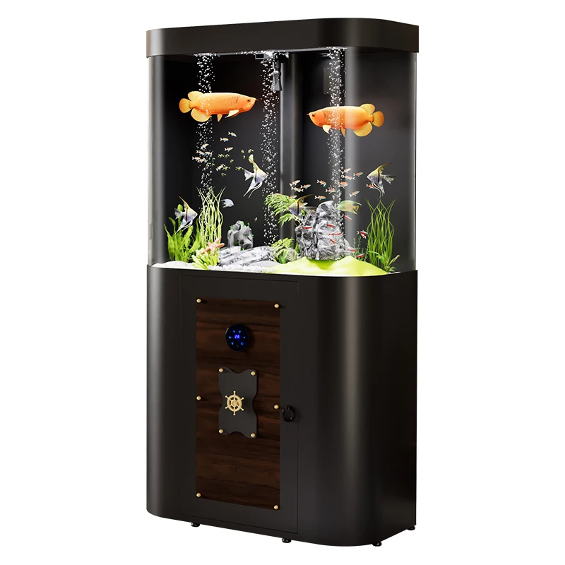 Aquarium Fish Tank Elegant Shape Hotel 170L Large Acrylic Aquarium