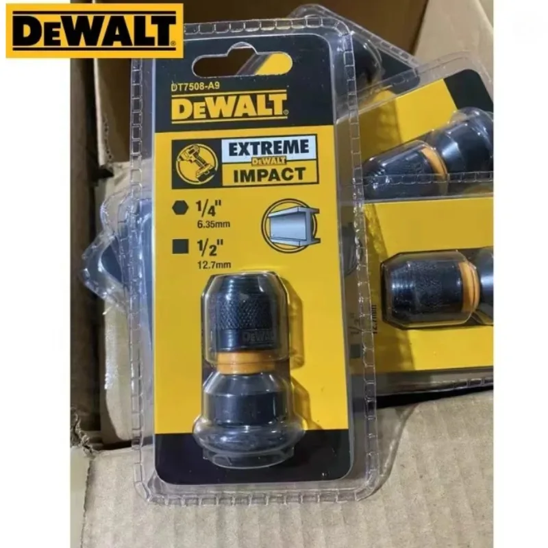 DEWALT DT7508-QZ Schlagschrauber-Adapter 1/4 Zoll Sechskant auf 1/2 Zoll Vierkant-Ratschenschlüssel-Set Werkzeugzubehör Antriebskonverter – Detail 3