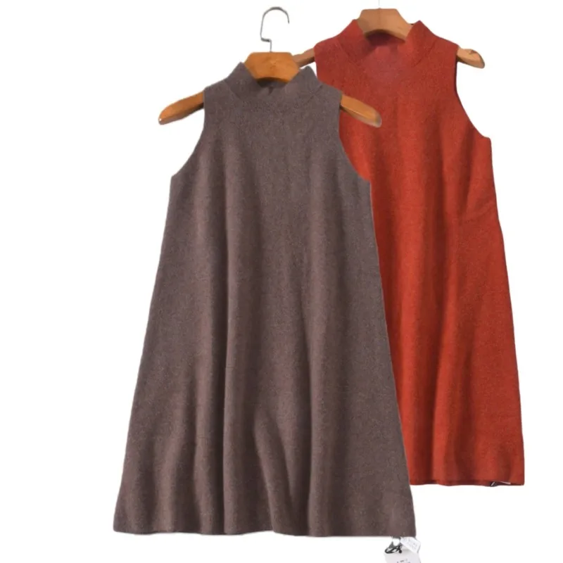 

Шикарный вязаный свитер Dr f с высоким воротником, мягкий уютный базовый слой, жилет Dr, осень-зима, женский модный удобный материал