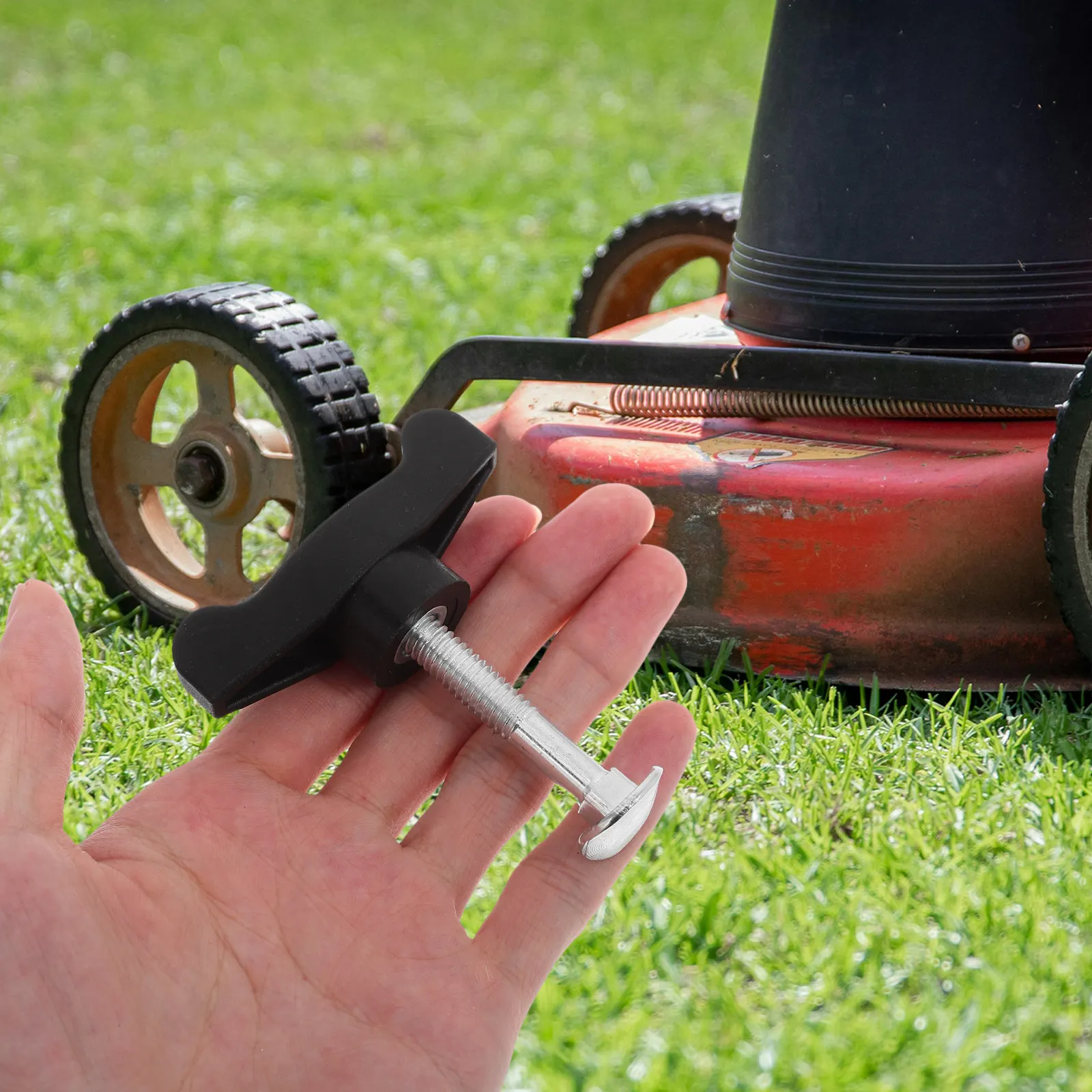 2Sets Lawn Mower T-Handle Bolts Nuts Replacement Universal Wing Handle Knobs for Models 689-00600 106-4161 92-22602