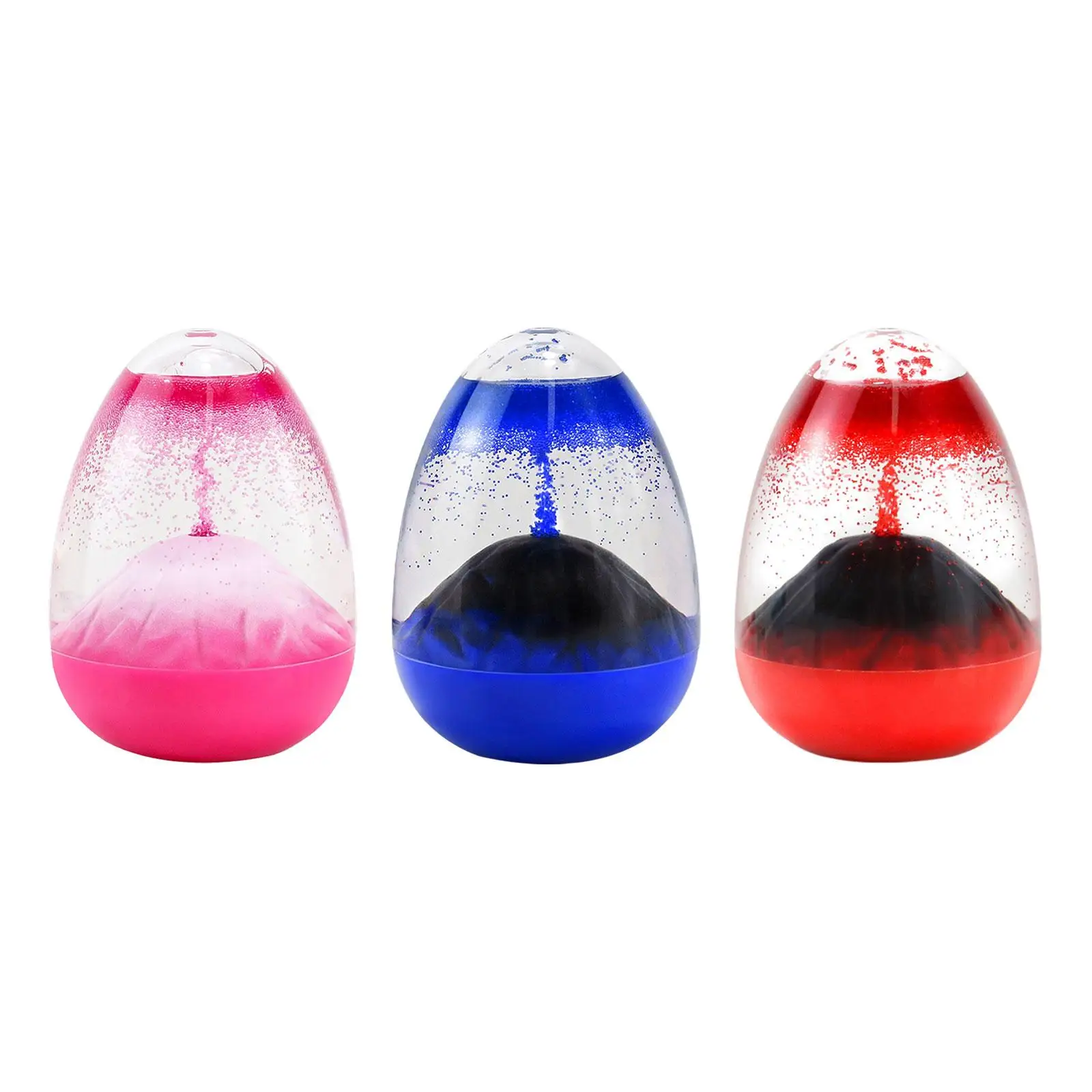 

Volcanic Sandglass Hourglass Toy Liquid Motion Hourglass Sensory Liquid Timer