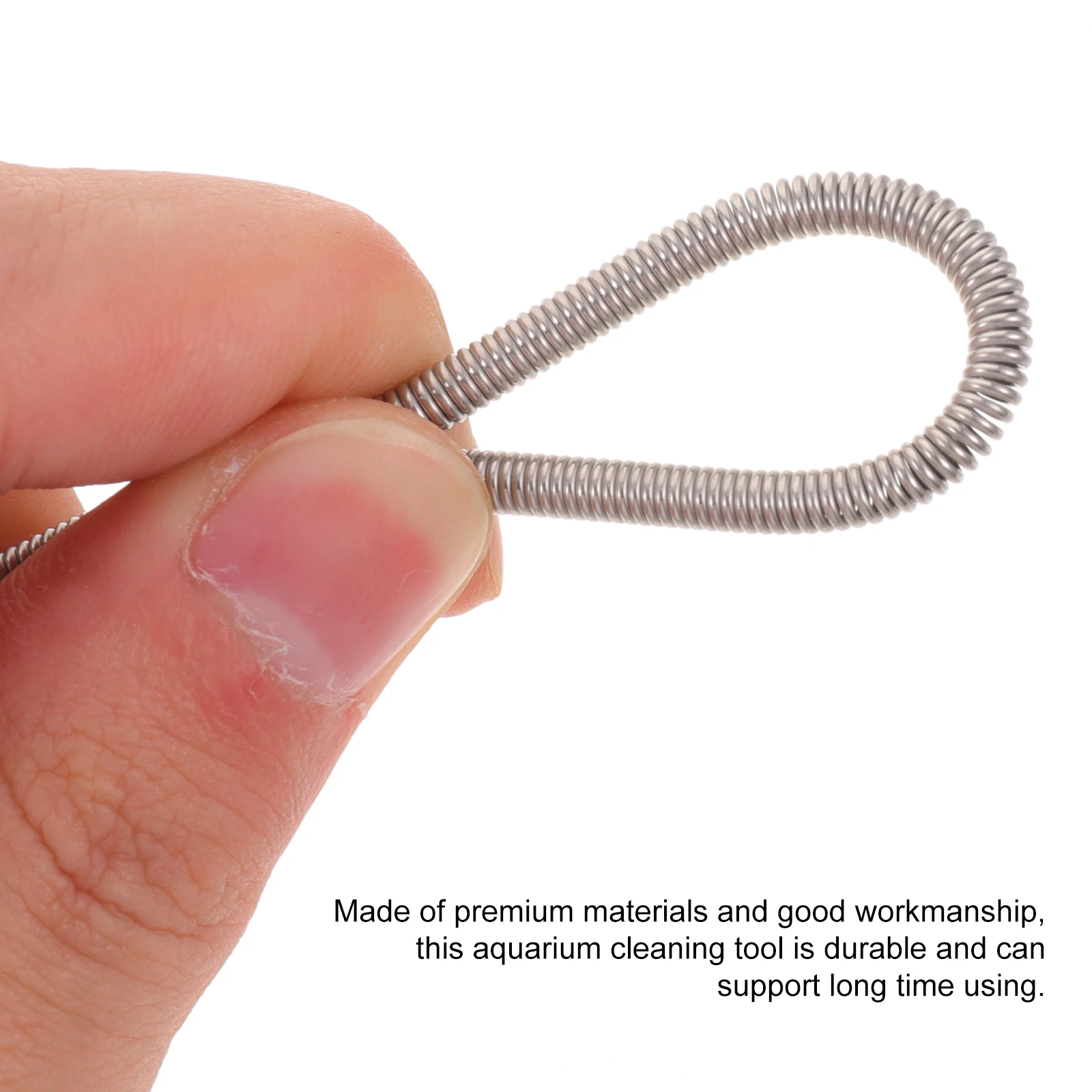 

Flexible Double-End Long Hose Bristle Aquarium Tube Tool Spring Steel Rod Water Pipe Cleaning Supplies Aquarium Cleaning