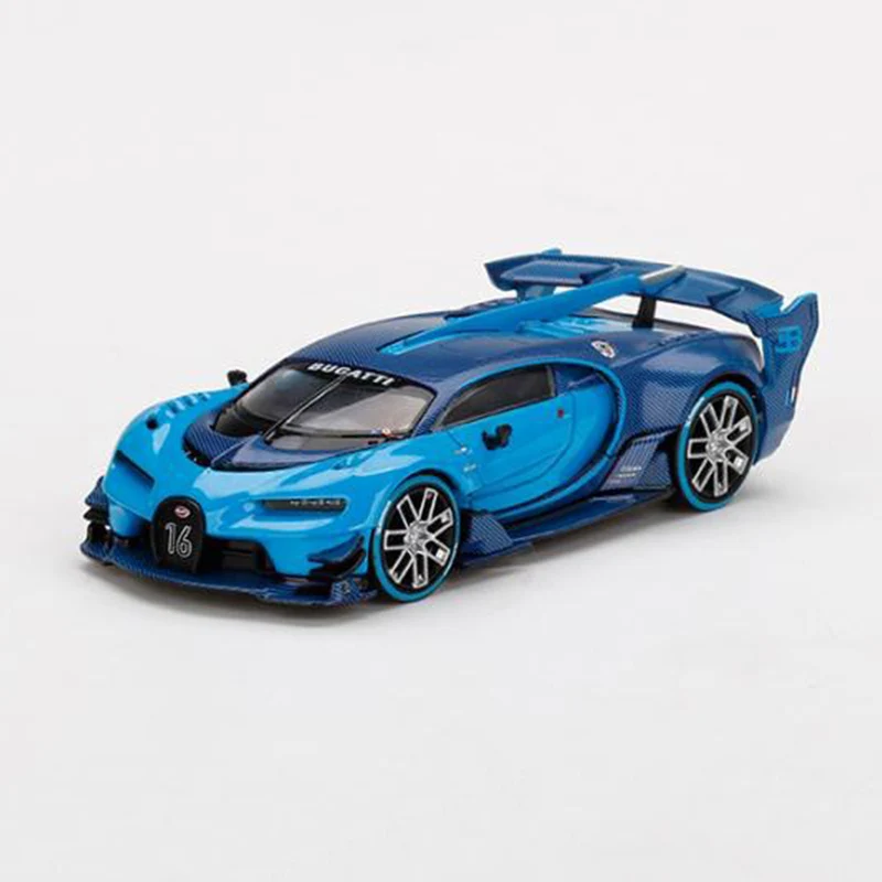 1:64 Scale Bugatti VGT Vision Gran Turismo Simulation Alloy Car Model Static Display Collectible Toy Gift Decoration Souvenir