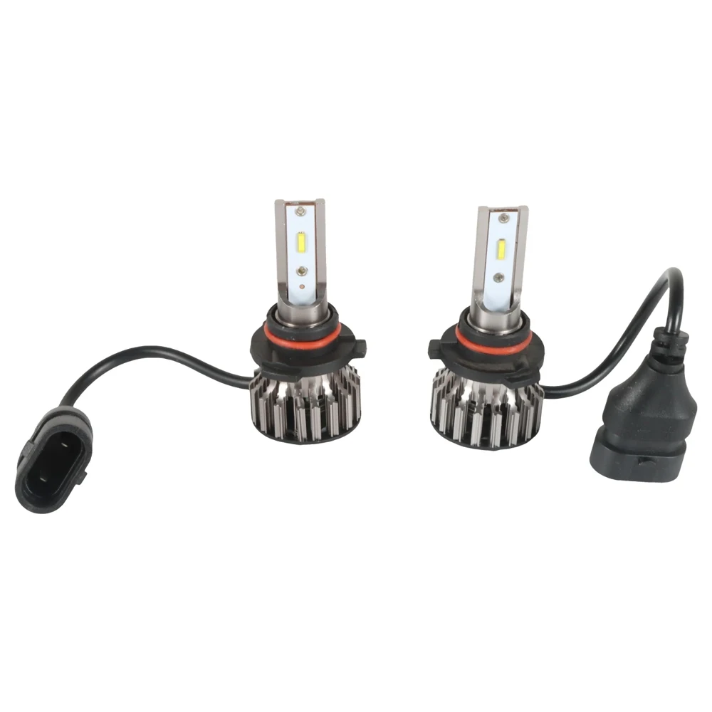 

2pcs 9005/HB3 LED Headlight Bulbs Conversion Kit 26W 6000LM 6500K White 5.04x4.76x3.31 inches Y19 CSP LED CHIPS