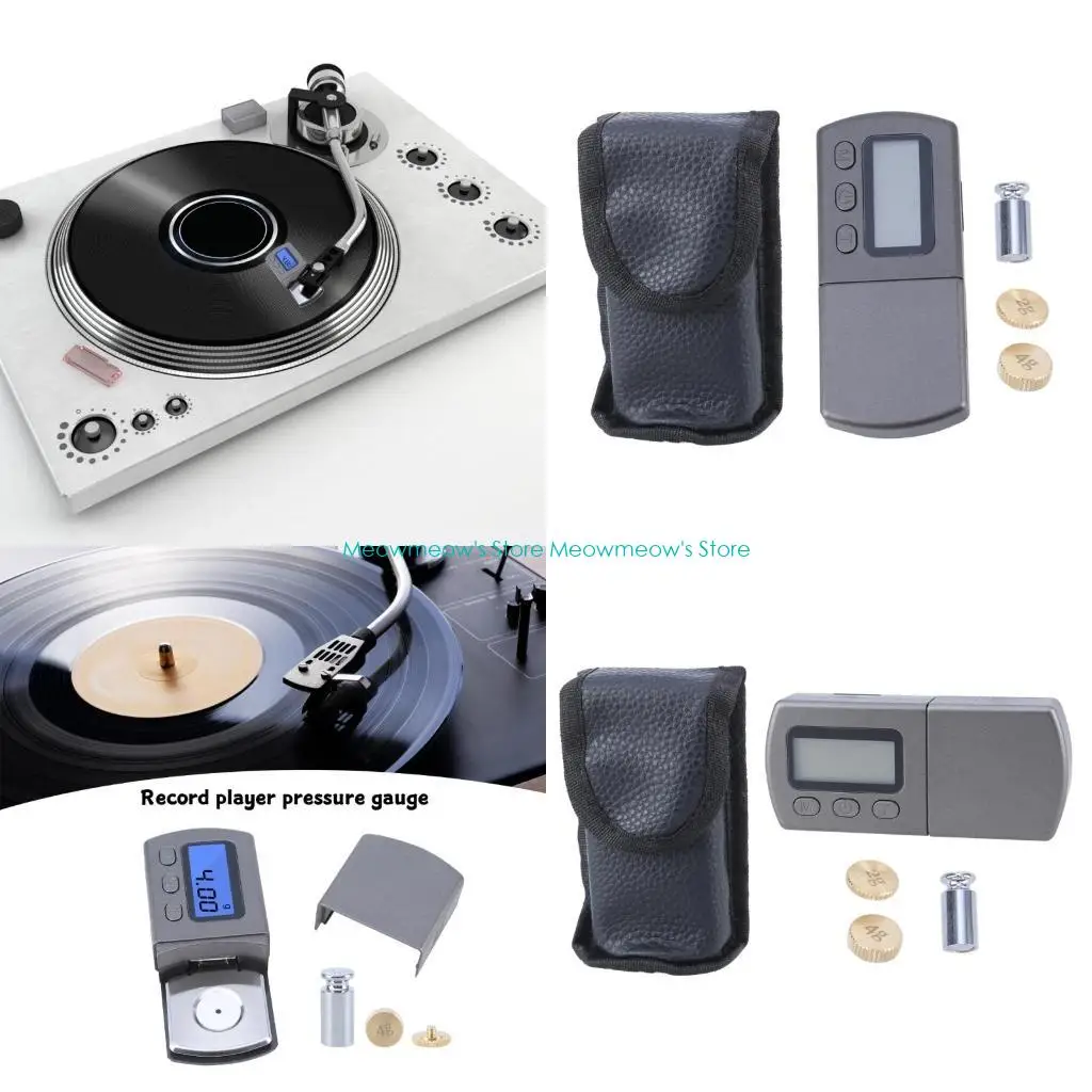 

W91A Adjustable Digital Turntables Styluses Balance Gauge, 0.01g/5.00g with Blue LCD, for Audiophiles
