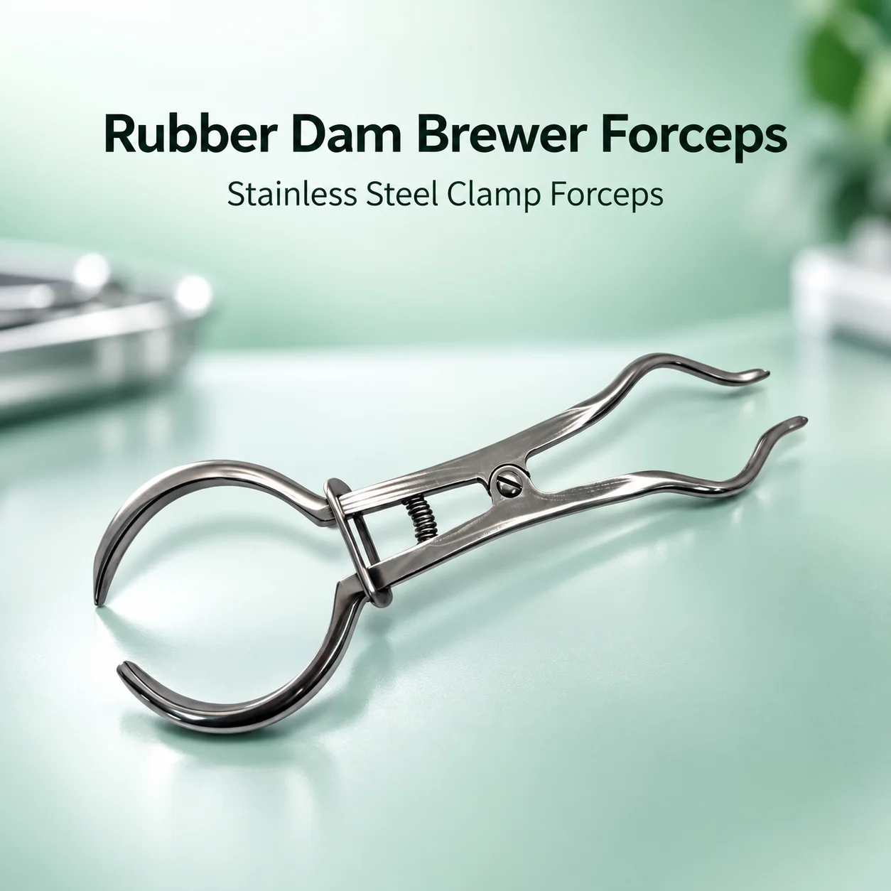 Endodontic Dental Rubber Dam Kit 12Pcs Isolation Instruments with Hole Puncher Clamps Frame Cloth for Dentist Clinic Supplies
