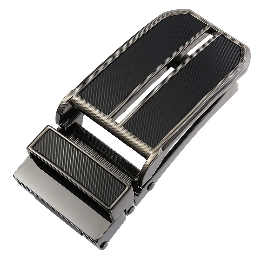 Zinklegering Automatische gesp Heren Casual zakelijke riemaccessoires Gunmetal Grey Veelzijdige riemgesp 3 cm
