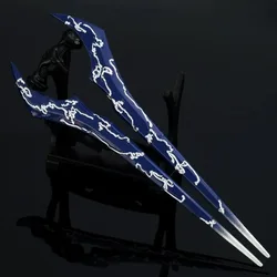 18cm Melee Energy Sword War Game Weapon Model Plasma Sword Peripheral Metal Weapon Model Collection Desktop Toy for Boys Collect