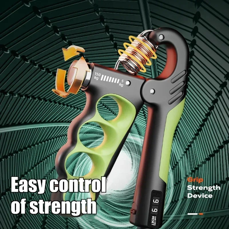 5-150Kg Hand Gripper Gym Wrist Expander Hand Strengthener Adjustable Dynamometer Finger Forearm Trainer Muscle Recover