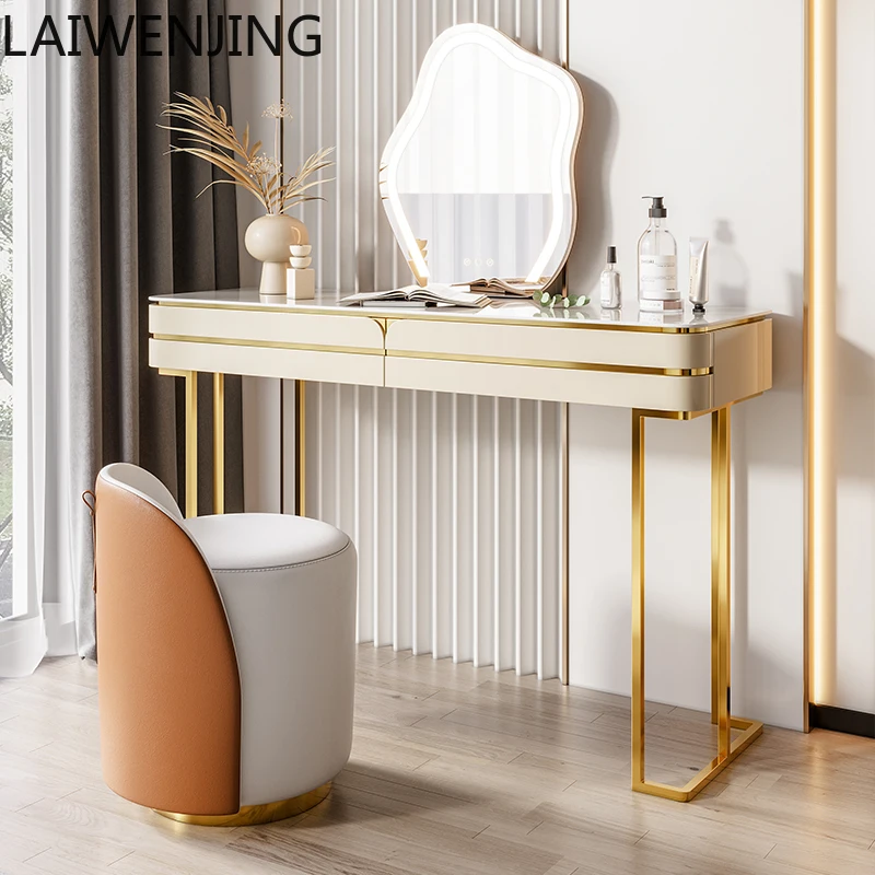 

HLZ Light Luxury Premium Slate Dresser Storage Cabinet Integrated Bedroom Modern Simple Makeup Table