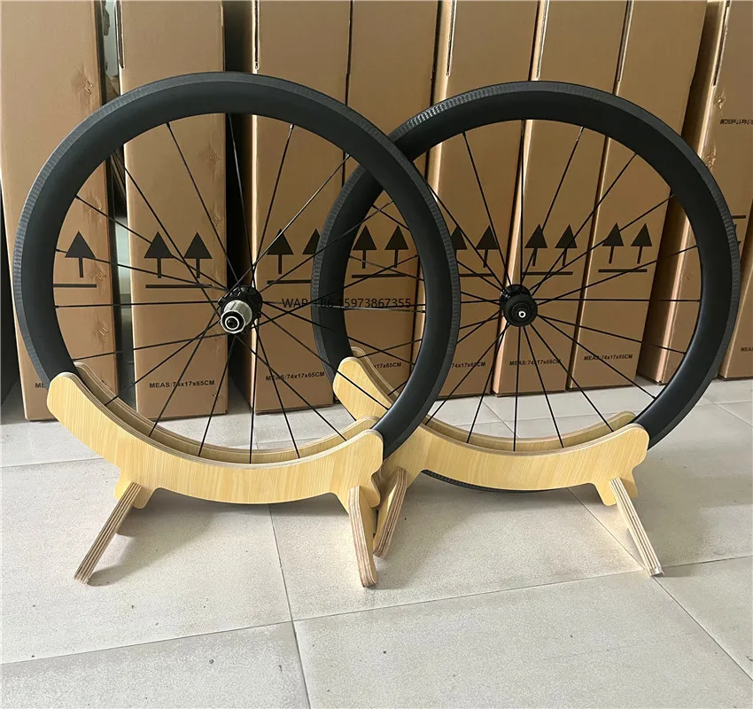 

50mm Carbon Wheels 700C Road Bike BXM Cycling Carbon Wheelset with 27mm Clincher Tubeless Basalt V Brake Braking System