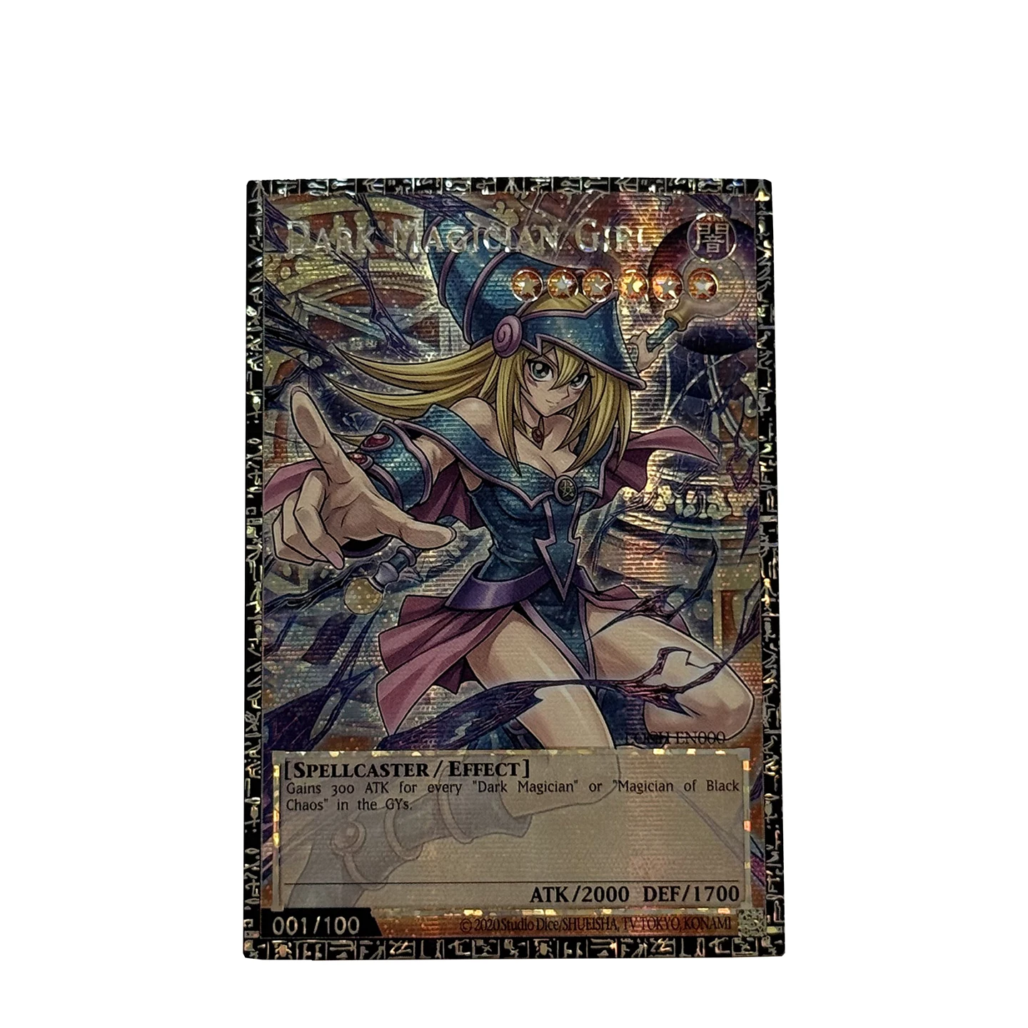 Yu-Gi-Oh! Sammlung DIY Proxy-Karten Weißes Phantomtier Dunkler Magier der Pharao-Servant GMR Englisch OVERFRAME Nicht Original