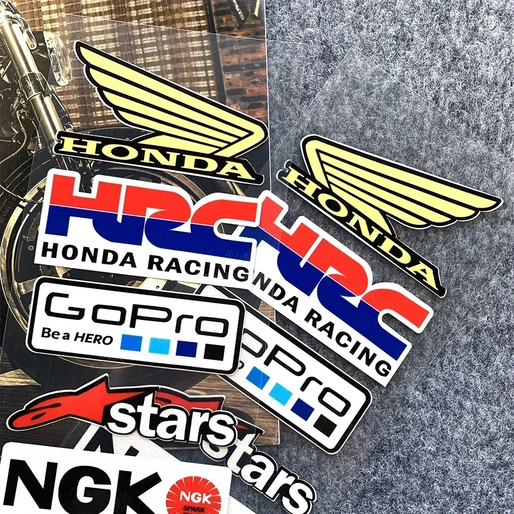 New Motorcycle Side Strip Wings Sticker Car Styling Vinyl Decal for HONDA Motorcycle Reflective Stickers Decoration