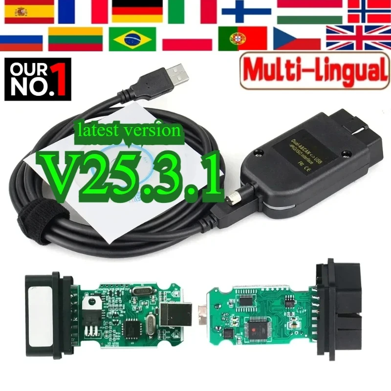 

Новейший OBD2 для VAG HEX Atmega162 V2 V25.3 ATMEGA162 Многоязычный инструмент для V-W/AUDI/Skoda/Seat для VAG Car OBD Diagnostic Tool Hot