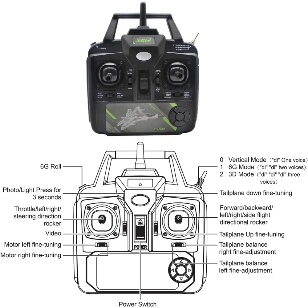 F-22 R/C Airplane for Beginners and Adults with 4-Channel Remote Control, Xpilot Stabilization, and Aerobatic Features