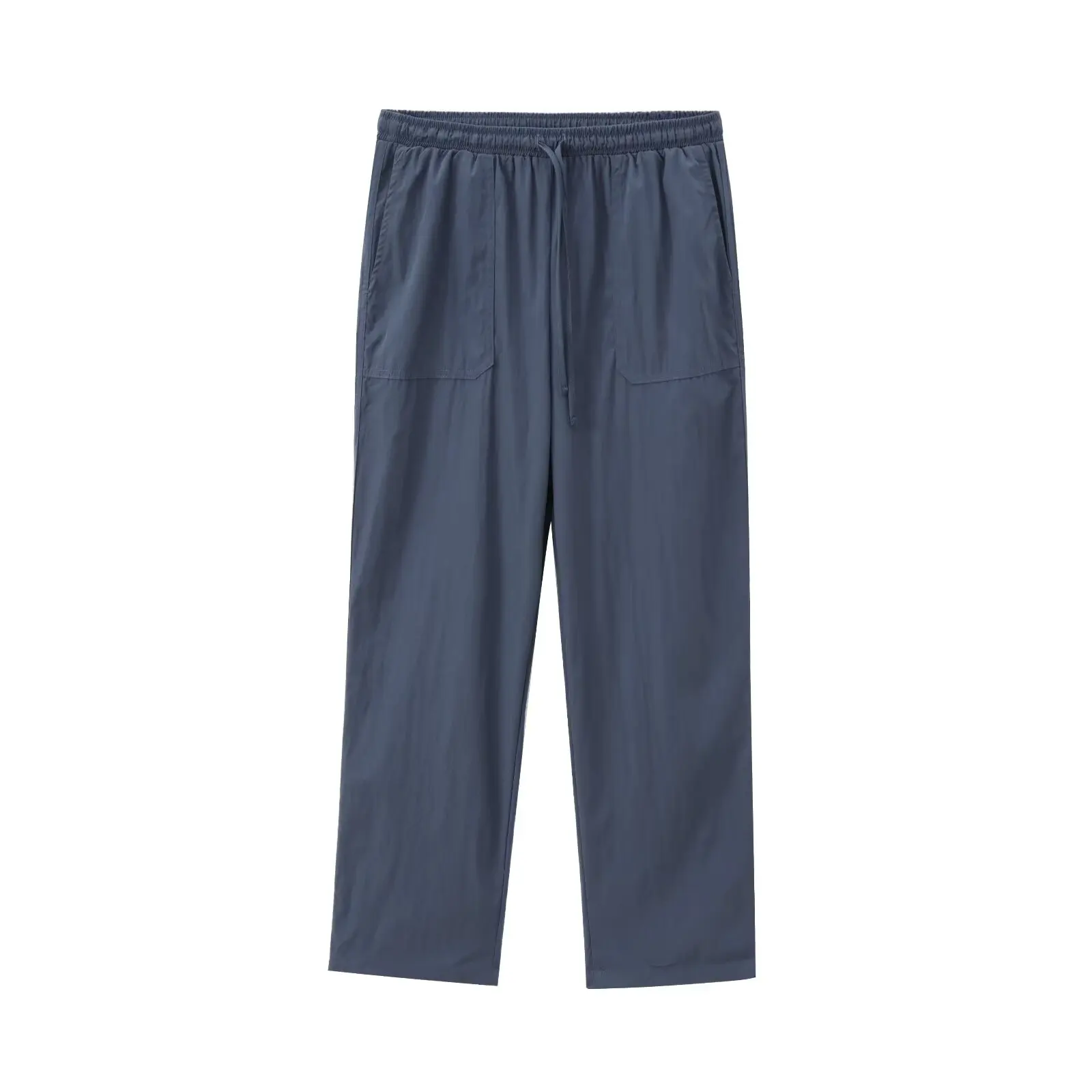 Dave&Di Minimalist Solid Color High Waisted Straight Leg Casual Pants Women Harem Pants Trousers Women