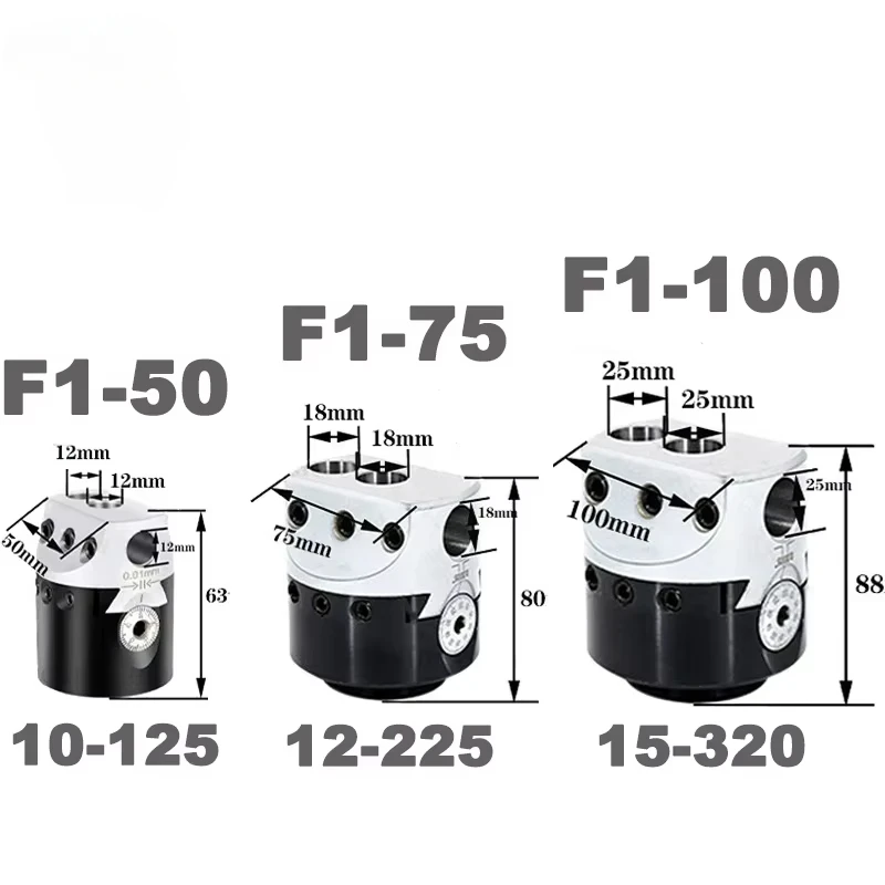 WOY F1 Boring Head F1 Boring Bar MT2 MT3 MT4 MT5 C20 C25 BT30 BT40 NT30 NT40 R8 F1 Boring Tool 50mm 75mm