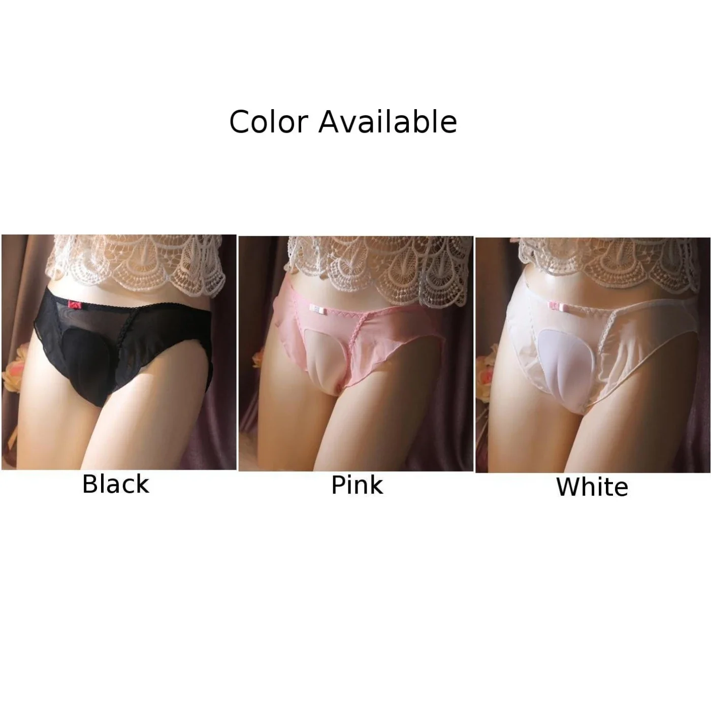 Men Sexy Hiding Gaff Thong Shaping Briefs Pouch Panties Crossdresser Underwear Crotchless Fake Vagina Lingerie Sissy Underpants