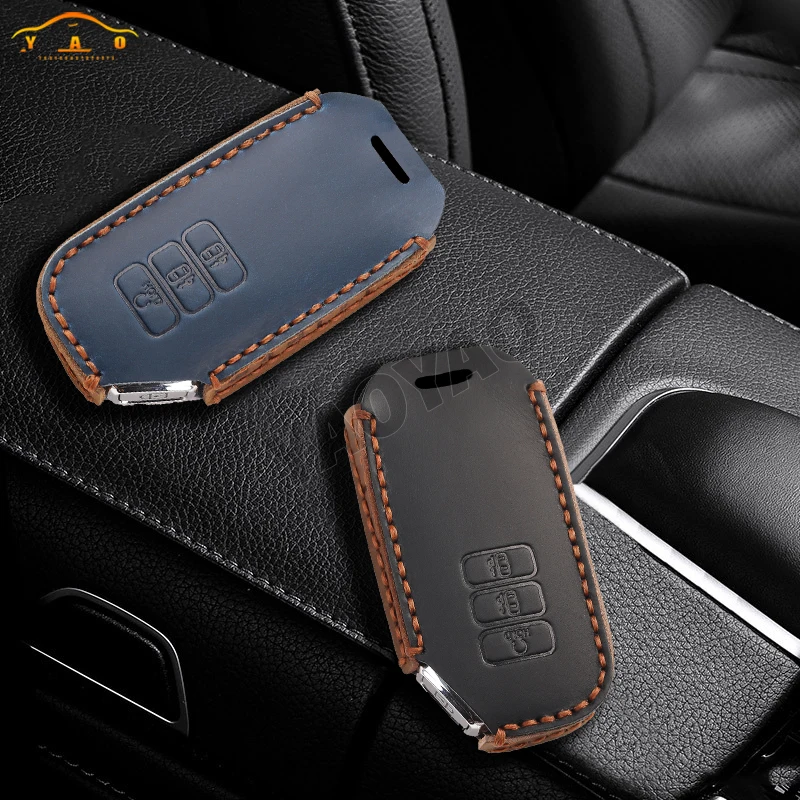 

Leather Car Remote Key Case Cover Shell For Kia Sorento MQ4 2020 2021 2022 EV6 K8 v6 Accessories