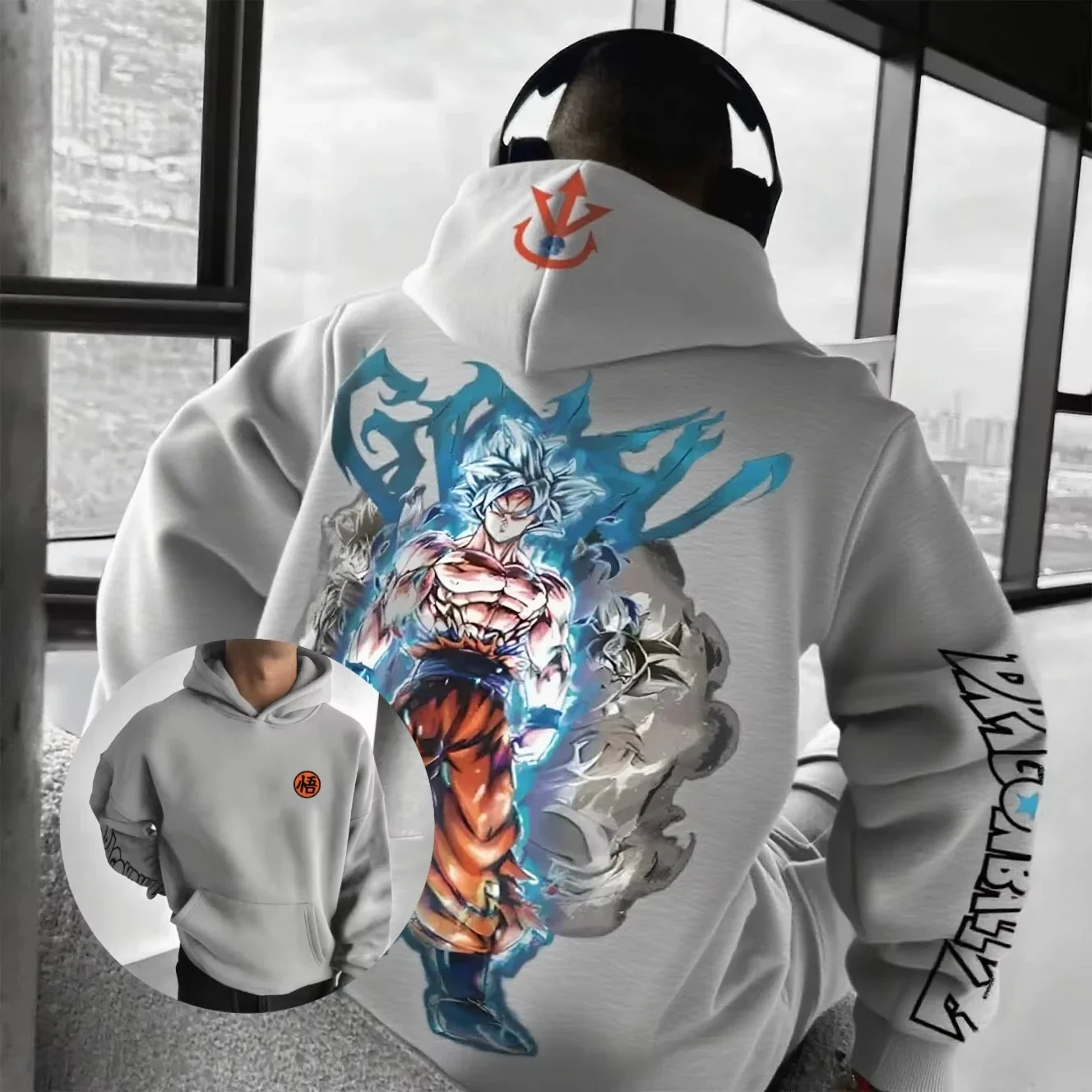 Dragon Ball Anime Goku New Autumn/Winter Hoodie Men's and Women's  Y2K Hip Hop Trendy Versatile Parent Child Sweater Top