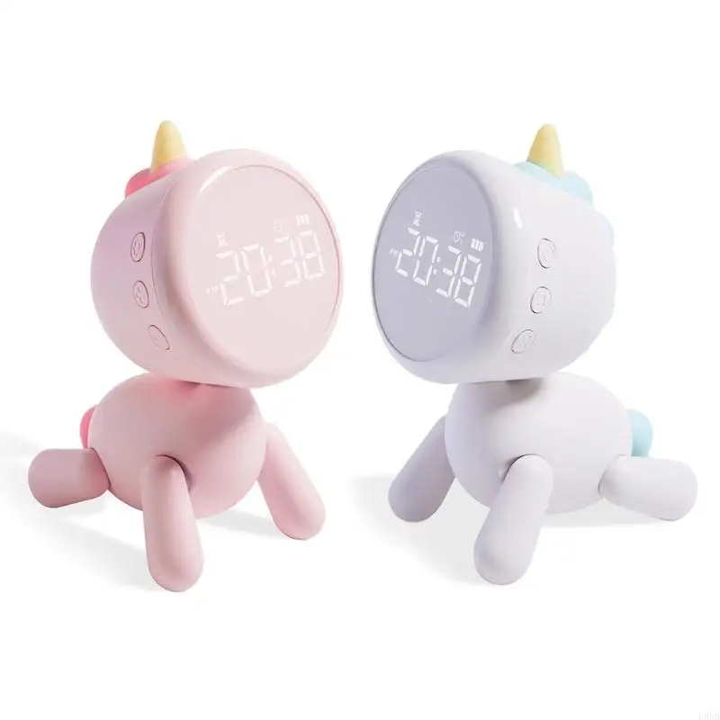 L9NB Multifunction Clock Alarm Clock USB Charging Night Light Practical