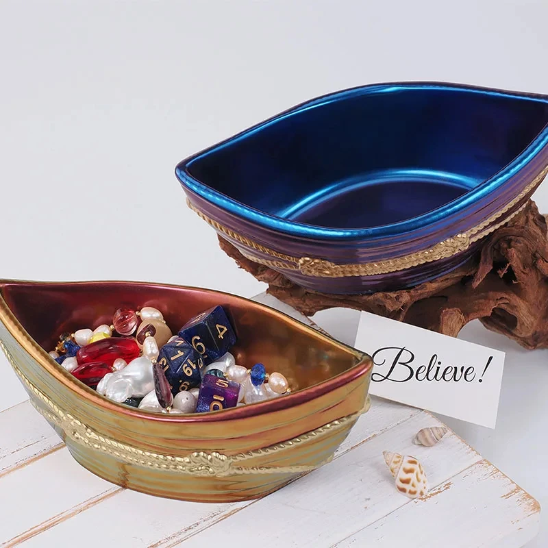 

Wonderful DIY Crystal Epoxy Resin Mold Gypsum Cement Pirate Ship Boat Storage Box Container Decorative Mirror Silicone Molds