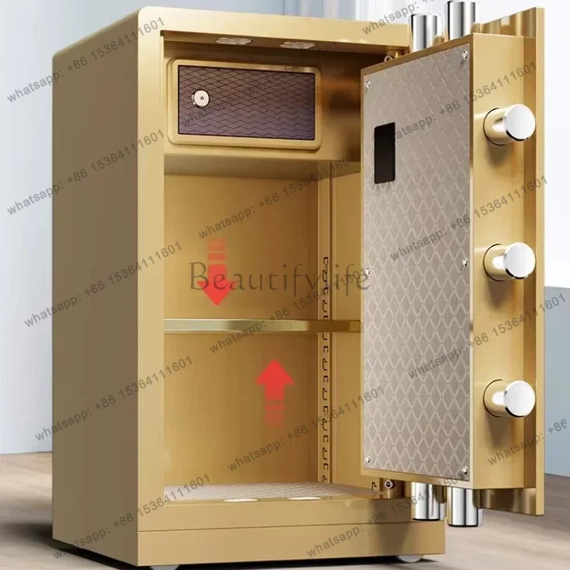 Modern Home Nordic Safe Household Fireproof Anti-theft Super Heavy Duty Semi-steel Fingerprint Wifi