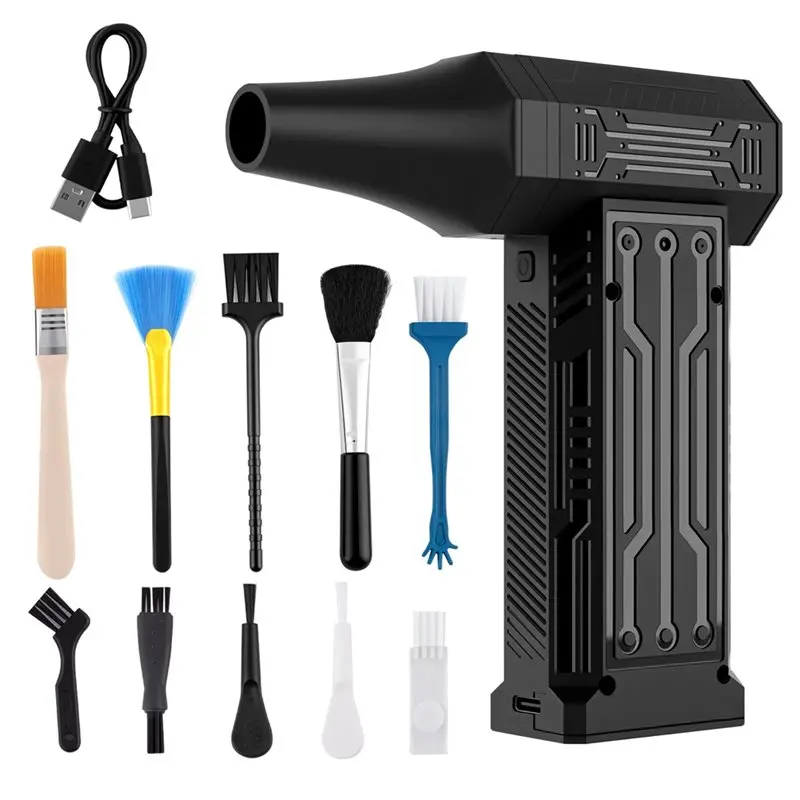 

ABZS Turbo Fan Violent Fan Super Powerful Air Blower Handheld Car Electric Dryer Vacuum Blowing Cleaner Strong Wind Air Blow