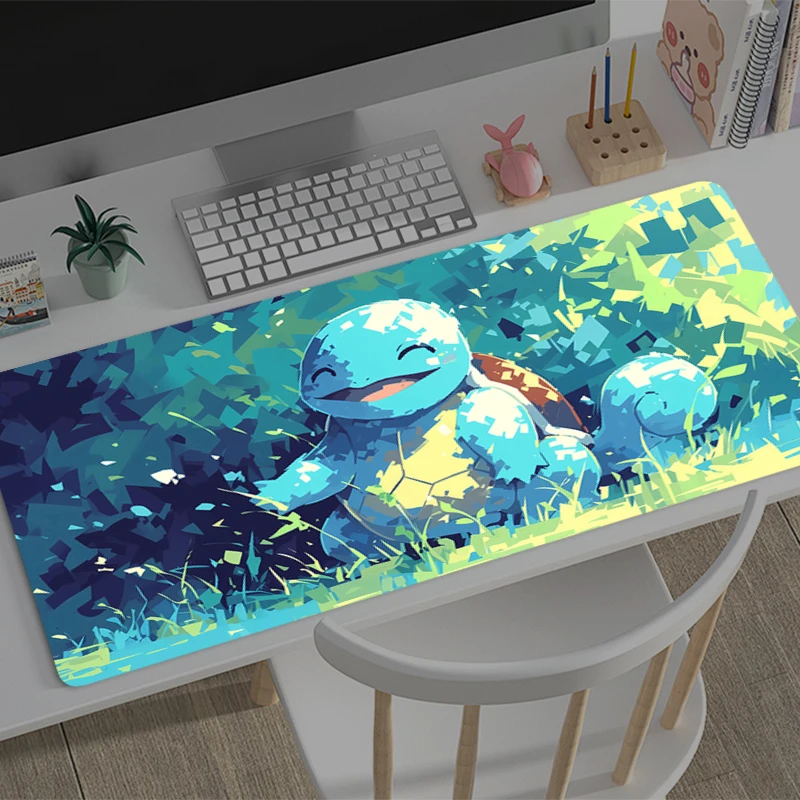 

Коврик для мыши большой P-Pokemons S-Squirtles геймерский коврик для клавиатуры коврики для игрового стола защита ноутбука коврик для мыши настольный коврик ПК аниме коврик для мыши