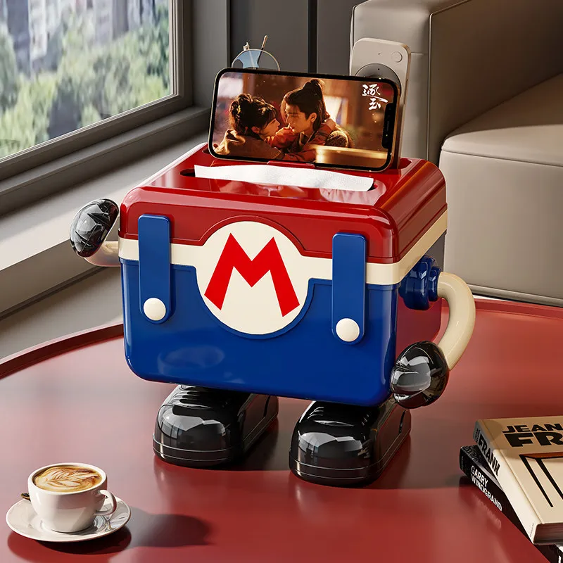 

Cartoon Tissue Box, Creative Desktop Storage Box, Multifunctional Phone Holder, Remote Control, Household Paper Drawer