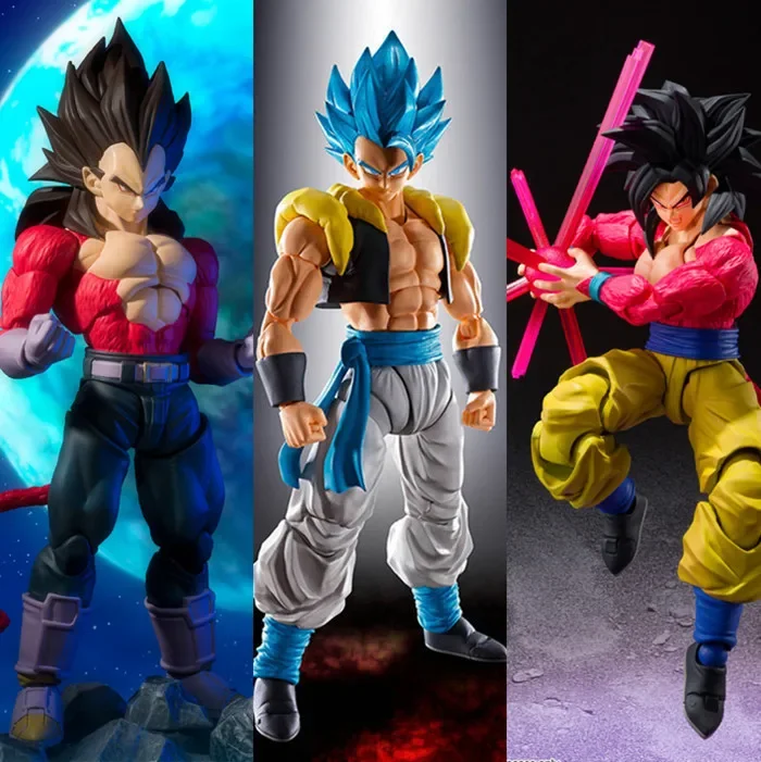 Dragon Ball Super Saiyan God shf movable super four Wukong Vegeta Wujita figure model ornament