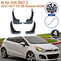 4x for KIA RIO 3 2012 2013 2014 2015 2016 2017 K2 QB Russian Model Mud Flaps Splash Guards Flap Mudguards Fender Car Accessories