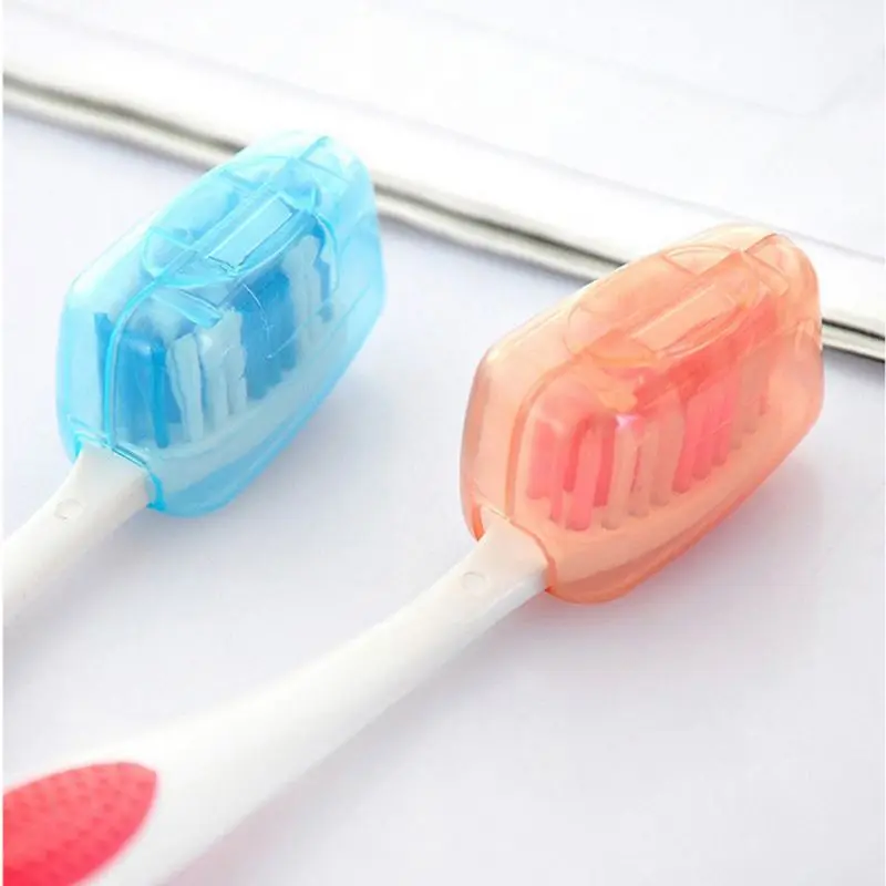 5Pcs Dust-Proof Toothbrush Head Cover Reusable Case Cap Hike Camping Brush Cleaner Protectors for Indoor Outdoor Travel