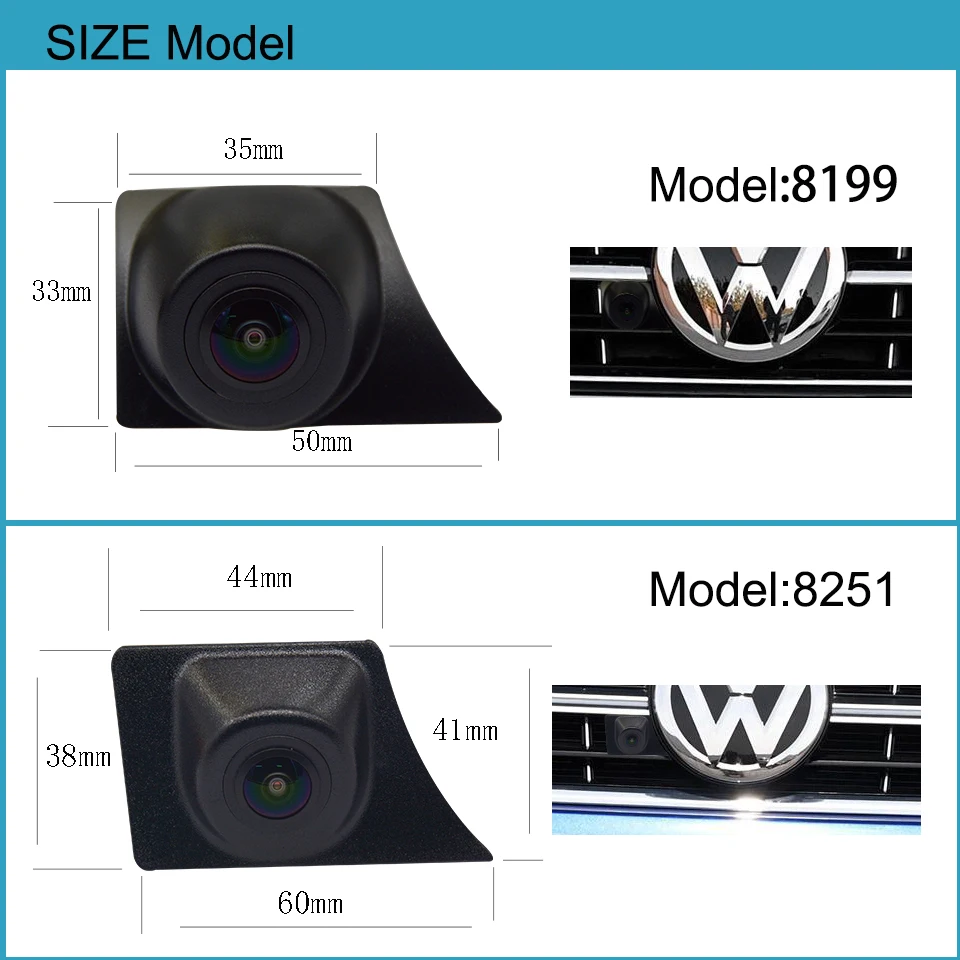 HaiSunny HD AHD 1080P/CVBS Night Vision Waterproof Car Front View Camera For Volkswagen Bora 2017 2018 2019 2020 Android Player