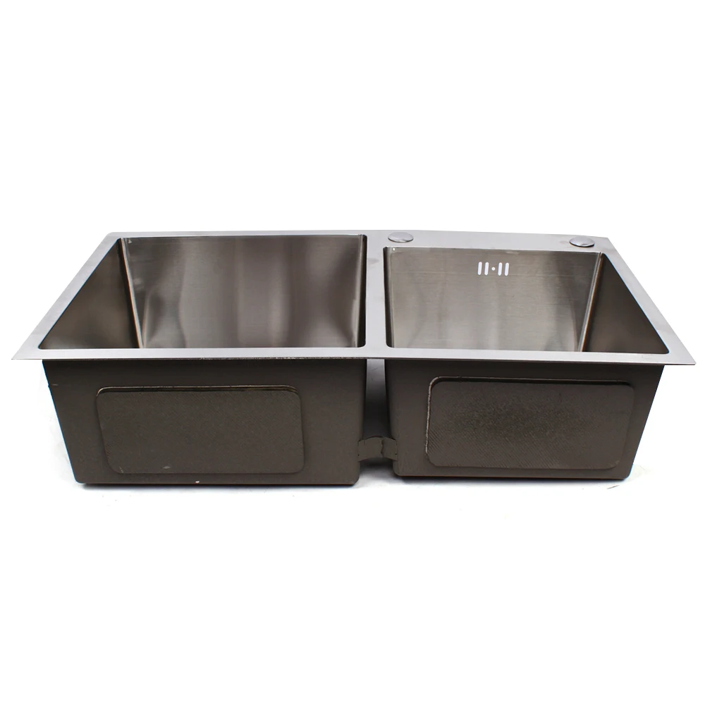 Waterfall Sink Kitchen Stainless Steel Topmount Sink Wash Basin Double Sink Creative Stainless Steel Kitchen Sinks