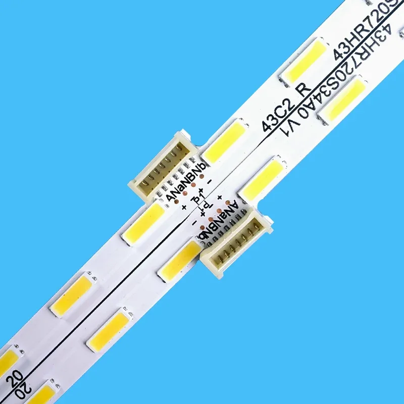 แถบไฟด้านหลังทีวีสำหรับ43C2 68-572140-0BE SH43HR720S34A/B0 V1 43HR720S34A0 V1 L98 HR-87508-00069 + 4C-LB4334-HR01Q LA2RD3U0-C-K 1