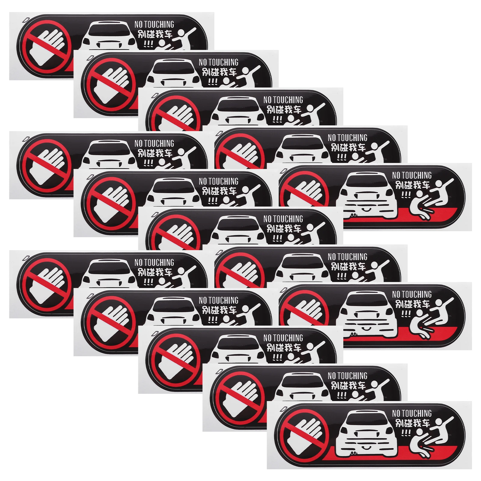 

20 Pcs Car Stickers Cars Front Decals for Warning Signs Exterior Anti Marking Applique
