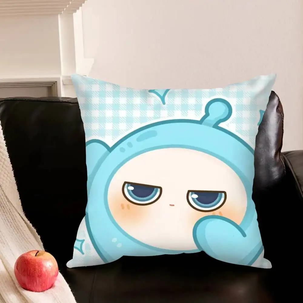Cute Eggy P-Party-Y Various Sizes Square Pillowcase For Car Home Bedchamber Decor 3