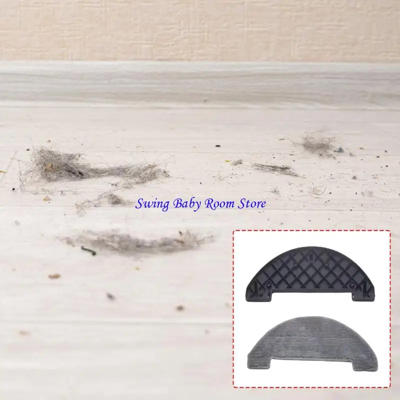 K1AD Mop Attachment Plate Replacement for Robot Vacuum, Curved Base with Gray Cloth for Routine Cleaning Maintenance and Part