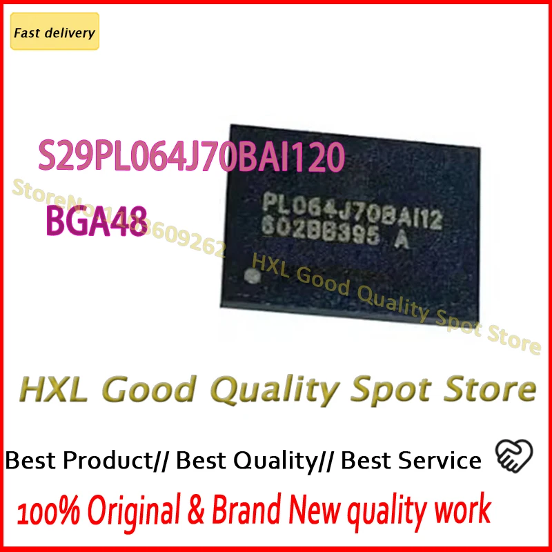 

5 ~ 100 шт./лот S29PL064J70BAI120 BGA48 64 МБ флэш-памяти 3,0 В 70 нс параллельный S29PL064J70BAI