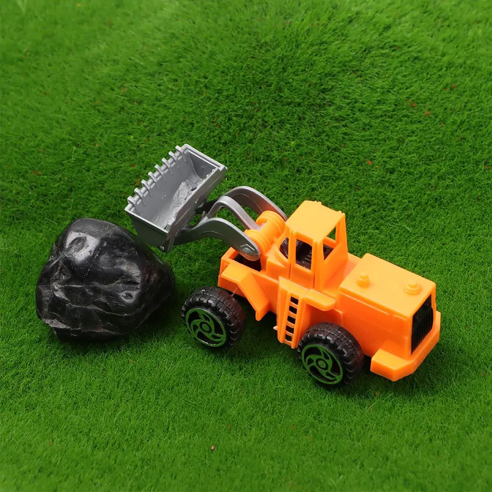 New Children\'s Gift Excavator Home Decor Pull Back Car Engineering Vehicle Car Model Forklift Toy