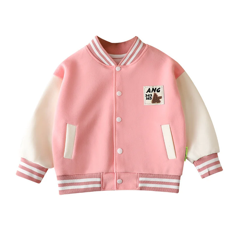 New Baseball Jackets Spring Autumn Baby Girls Boys Clothes Children Cotton Coats Teen Sports Costume Kids Sportswear Outerwear