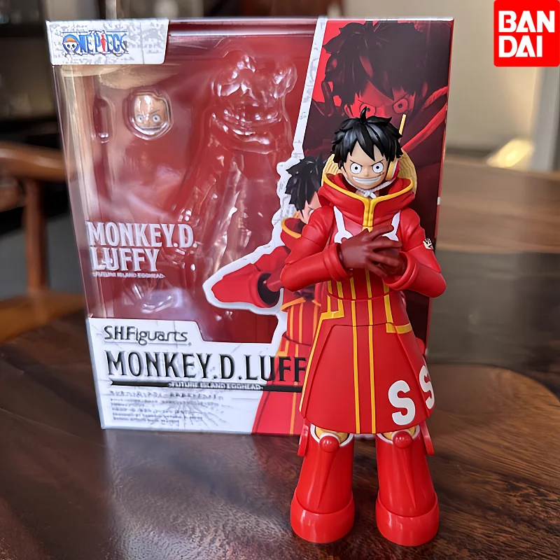 

Bandai Genuine One Piece Model Kit Anime Figures Shf Monkey.D.Luffy Future Island Egghead Action Figure Collection Toy Gifts
