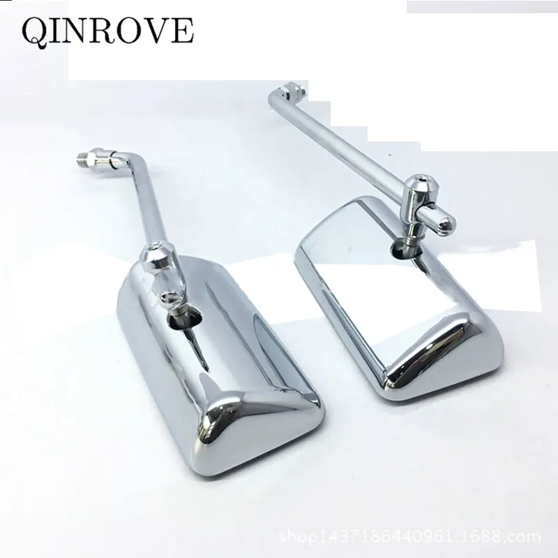 Retro 8 10mm Motorcycle Mirror Aluminum Alloy Scooter Rearview Mirror Universal For Kawasaki Z750 Z800 ER5 ER6N Yamaha MT07 MT09