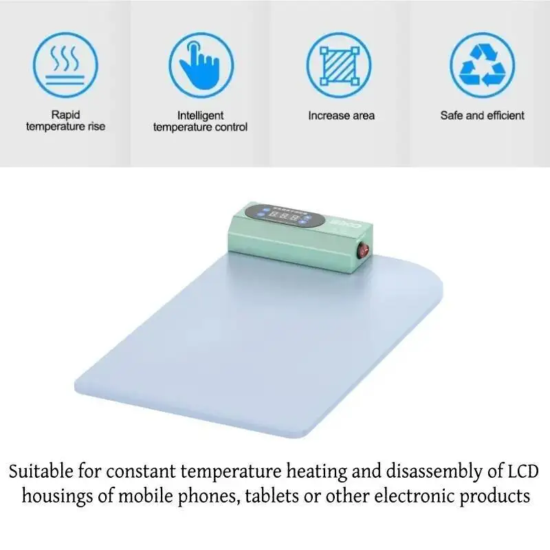 Professional LCD Screen Splitter Tool Heating Pad for Mobile Phone & Tablet Display Repairs with Precise Temperature Adjustment