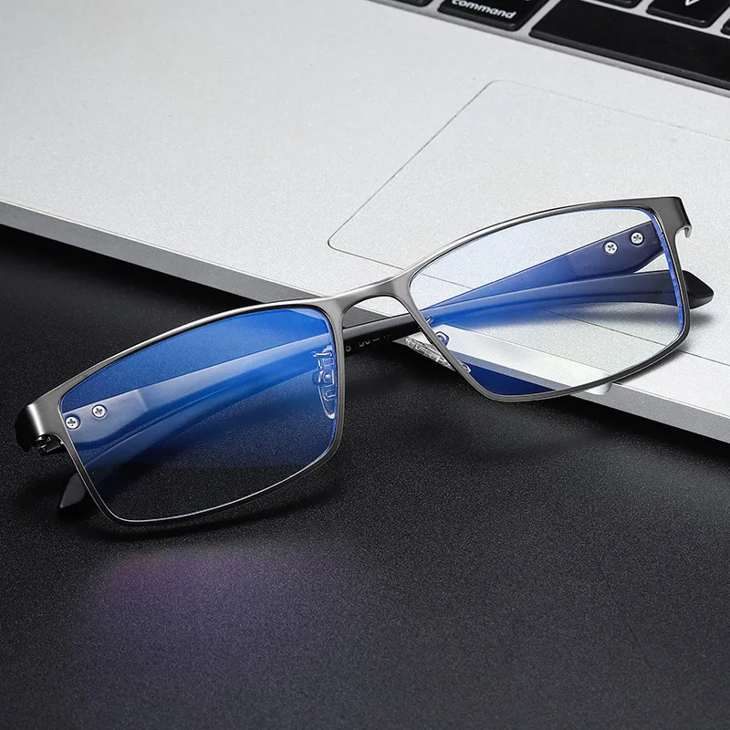 Okulary dla krótkowzroczności Okulary retro Męskie pełnoklatkowe okulary optyczne dla krótkowzroczności Wykończone okulary do niebieskiego światła -0,5 do -6,0 Okulary fotochromowe — zdjęcie 2