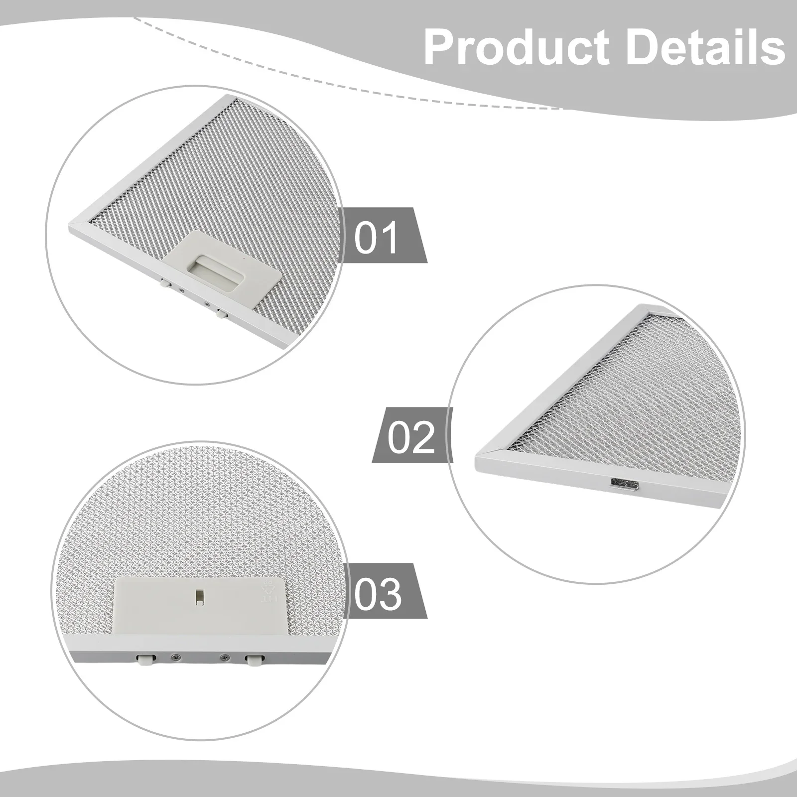 Aluminized Layers Layers Of Aluminized Grease Filtration Silver Vent Filter X X Mm 210x250x9mm Aluminum Cooker