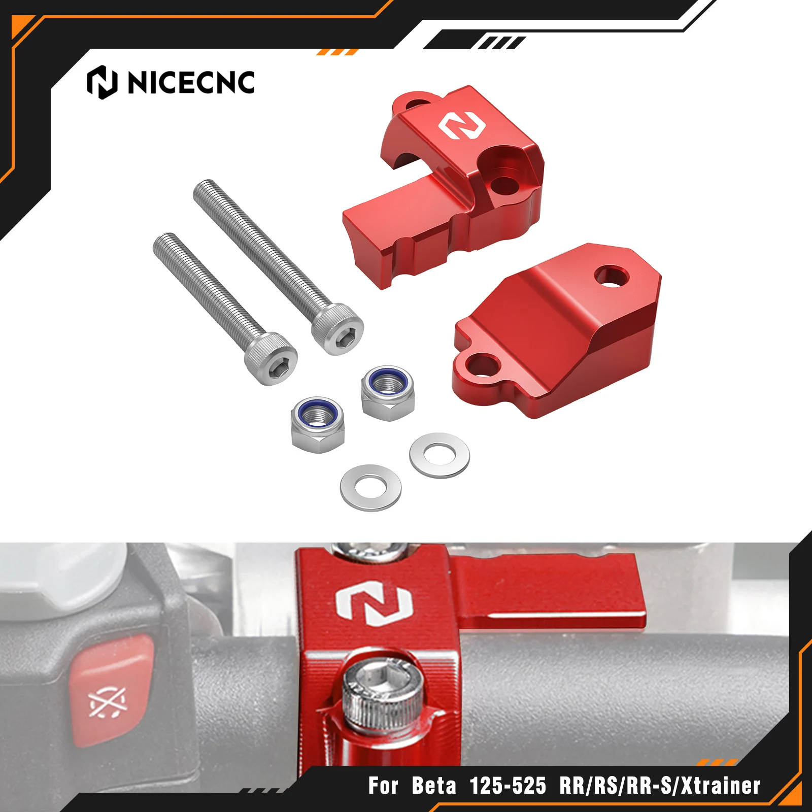 

For Beta RR 300 2013-2023 Xtrainer 300 250 2015-2023 RR 125 RR 250 RR 350 RR 390 430 450 480 498 500 Master Cylinder Protectors