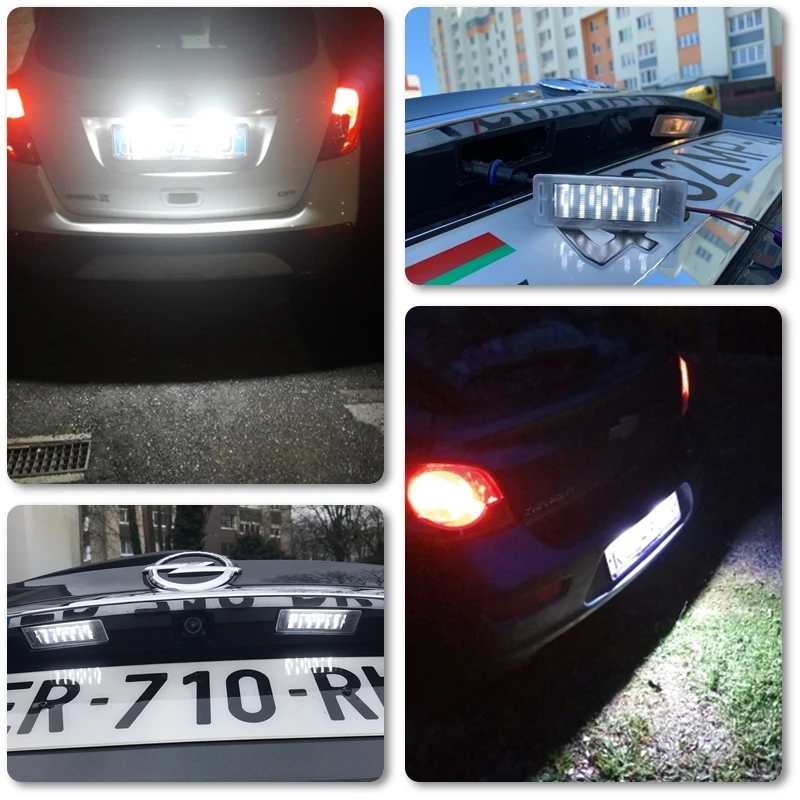 Ulepszona wymiana oświetlenia tablicy rejestracyjnej LED dla GMC Terrain 2010-2023 Acadia 2017 2018 2019 Canbus Auto Parking Tag Lamps